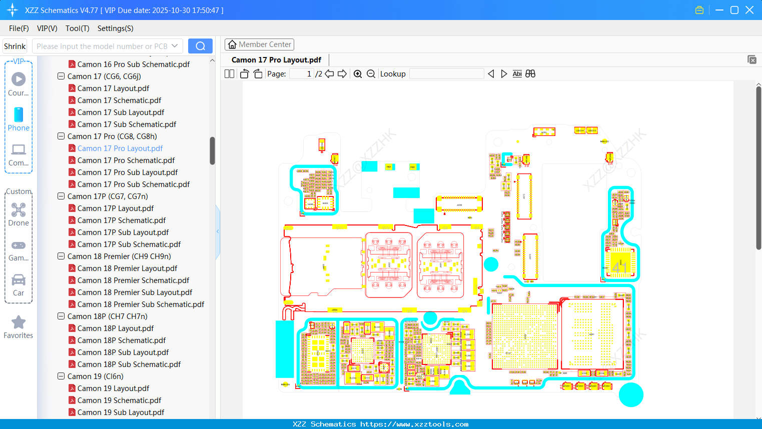 Tecno Camon 17 Pro Layout